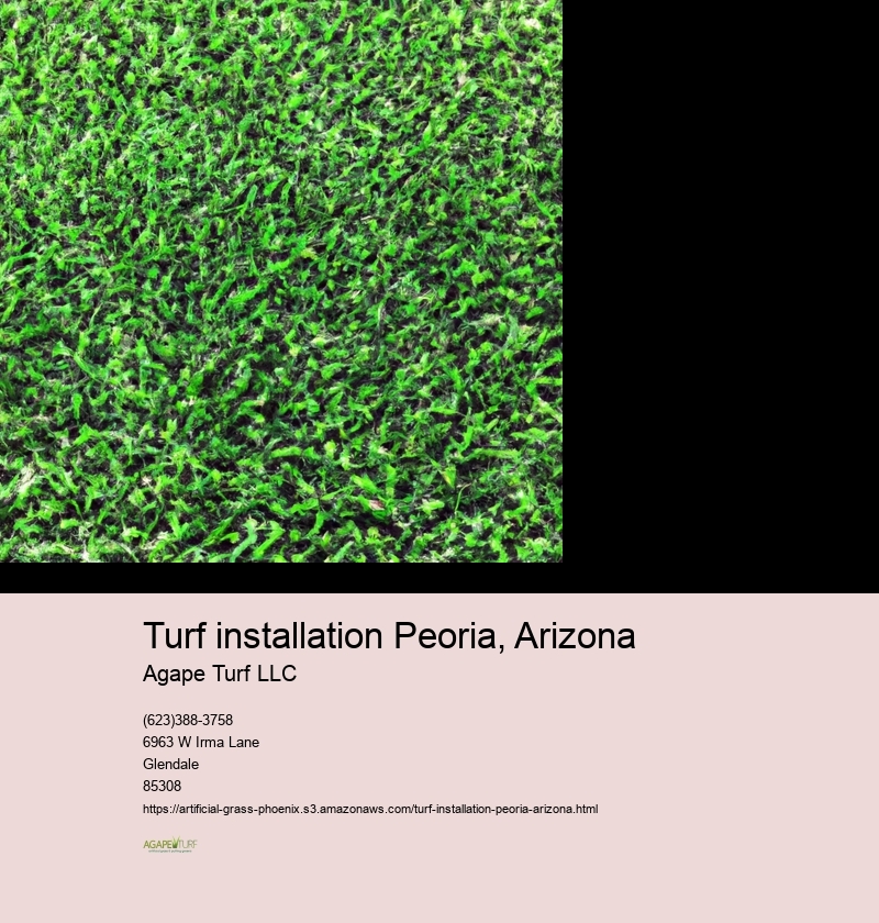 turf installation Peoria, Arizona