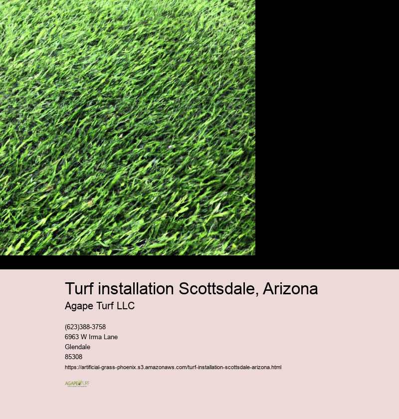 turf installation Scottsdale, Arizona