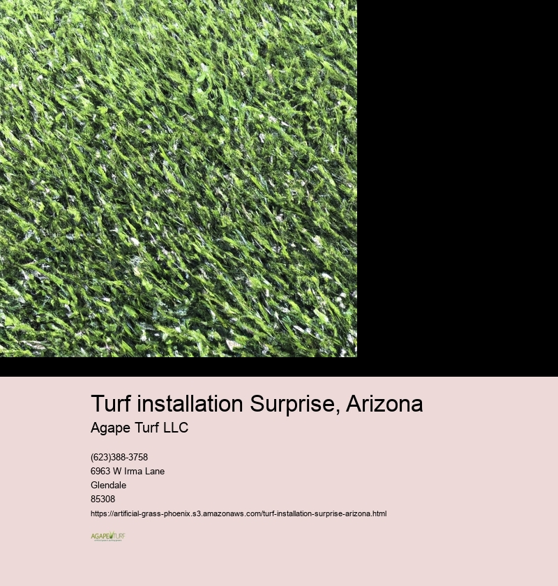 turf installation Surprise, Arizona